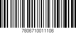 Código de barras (EAN, GTIN, SKU, ISBN): '7806710011106'