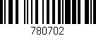 Código de barras (EAN, GTIN, SKU, ISBN): '780702'