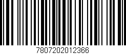 Código de barras (EAN, GTIN, SKU, ISBN): '7807202012366'