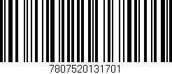 Código de barras (EAN, GTIN, SKU, ISBN): '7807520131701'
