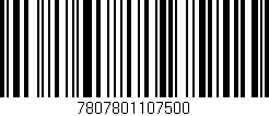 Código de barras (EAN, GTIN, SKU, ISBN): '7807801107500'