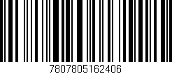 Código de barras (EAN, GTIN, SKU, ISBN): '7807805162406'