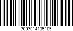 Código de barras (EAN, GTIN, SKU, ISBN): '7807814195105'