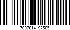Código de barras (EAN, GTIN, SKU, ISBN): '7807814197505'