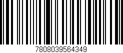 Código de barras (EAN, GTIN, SKU, ISBN): '7808039564349'