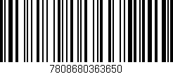 Código de barras (EAN, GTIN, SKU, ISBN): '7808680363650'