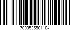 Código de barras (EAN, GTIN, SKU, ISBN): '7809535501104'