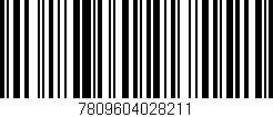 Código de barras (EAN, GTIN, SKU, ISBN): '7809604028211'