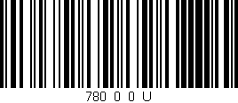 Código de barras (EAN, GTIN, SKU, ISBN): '780_0_0_U'