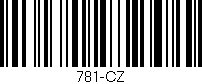 Código de barras (EAN, GTIN, SKU, ISBN): '781-CZ'