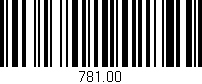 Código de barras (EAN, GTIN, SKU, ISBN): '781.00'