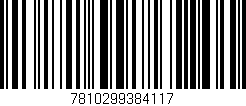 Código de barras (EAN, GTIN, SKU, ISBN): '7810299384117'