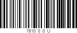 Código de barras (EAN, GTIN, SKU, ISBN): '7810_0_0_U'