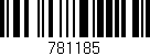 Código de barras (EAN, GTIN, SKU, ISBN): '781185'