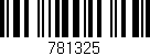 Código de barras (EAN, GTIN, SKU, ISBN): '781325'
