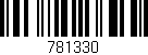 Código de barras (EAN, GTIN, SKU, ISBN): '781330'