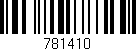 Código de barras (EAN, GTIN, SKU, ISBN): '781410'