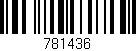 Código de barras (EAN, GTIN, SKU, ISBN): '781436'