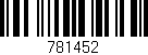 Código de barras (EAN, GTIN, SKU, ISBN): '781452'