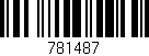 Código de barras (EAN, GTIN, SKU, ISBN): '781487'
