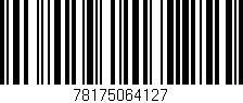 Código de barras (EAN, GTIN, SKU, ISBN): '78175064127'