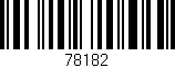 Código de barras (EAN, GTIN, SKU, ISBN): '78182'
