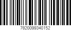 Código de barras (EAN, GTIN, SKU, ISBN): '7820099340152'