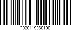 Código de barras (EAN, GTIN, SKU, ISBN): '7820119368180'