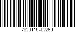 Código de barras (EAN, GTIN, SKU, ISBN): '7820119402259'