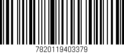 Código de barras (EAN, GTIN, SKU, ISBN): '7820119403379'