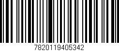 Código de barras (EAN, GTIN, SKU, ISBN): '7820119405342'
