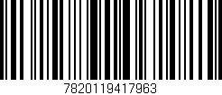Código de barras (EAN, GTIN, SKU, ISBN): '7820119417963'