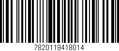 Código de barras (EAN, GTIN, SKU, ISBN): '7820119418014'