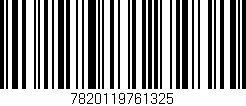 Código de barras (EAN, GTIN, SKU, ISBN): '7820119761325'