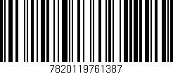 Código de barras (EAN, GTIN, SKU, ISBN): '7820119761387'