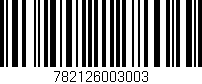 Código de barras (EAN, GTIN, SKU, ISBN): '782126003003'