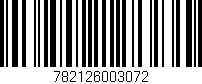 Código de barras (EAN, GTIN, SKU, ISBN): '782126003072'