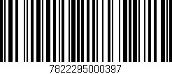 Código de barras (EAN, GTIN, SKU, ISBN): '7822295000397'