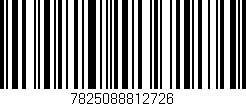 Código de barras (EAN, GTIN, SKU, ISBN): '7825088812726'