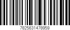 Código de barras (EAN, GTIN, SKU, ISBN): '7825631478959'