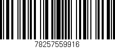 Código de barras (EAN, GTIN, SKU, ISBN): '78257559916'