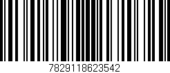 Código de barras (EAN, GTIN, SKU, ISBN): '7829118623542'