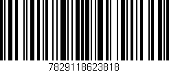 Código de barras (EAN, GTIN, SKU, ISBN): '7829118623818'