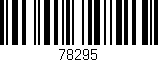 Código de barras (EAN, GTIN, SKU, ISBN): '78295'