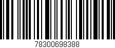 Código de barras (EAN, GTIN, SKU, ISBN): '78300698388'