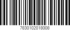 Código de barras (EAN, GTIN, SKU, ISBN): '7830102018008'