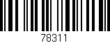 Código de barras (EAN, GTIN, SKU, ISBN): '78311'