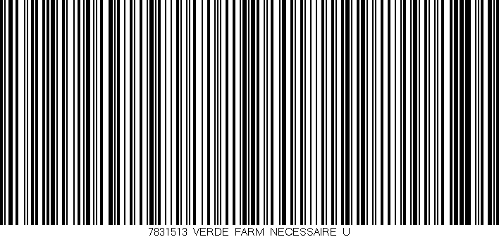 Código de barras (EAN, GTIN, SKU, ISBN): '7831513_VERDE_FARM_NECESSAIRE_U'