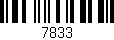Código de barras (EAN, GTIN, SKU, ISBN): '7833'