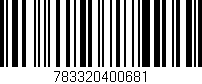 Código de barras (EAN, GTIN, SKU, ISBN): '783320400681'